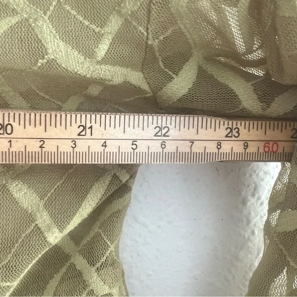 Anthropologie Maeve Sheer Babydoll Layering Top Size M Green - Picture 7 of 11